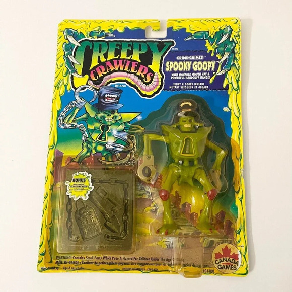 VTG 1994 Creepy Crawlers Spooky Goopy 5.5 Inch Action Figure Toymax Crime Grimes - Picture 1 of 16